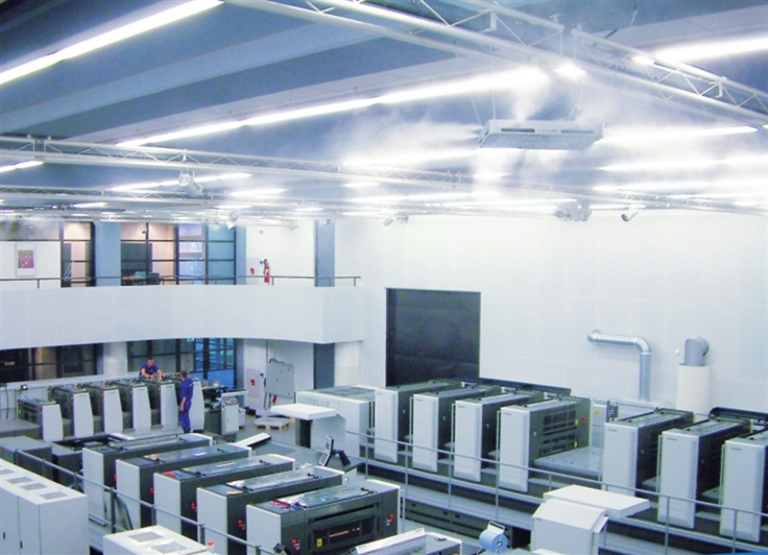 Humidificación para la producción industrial y comercial