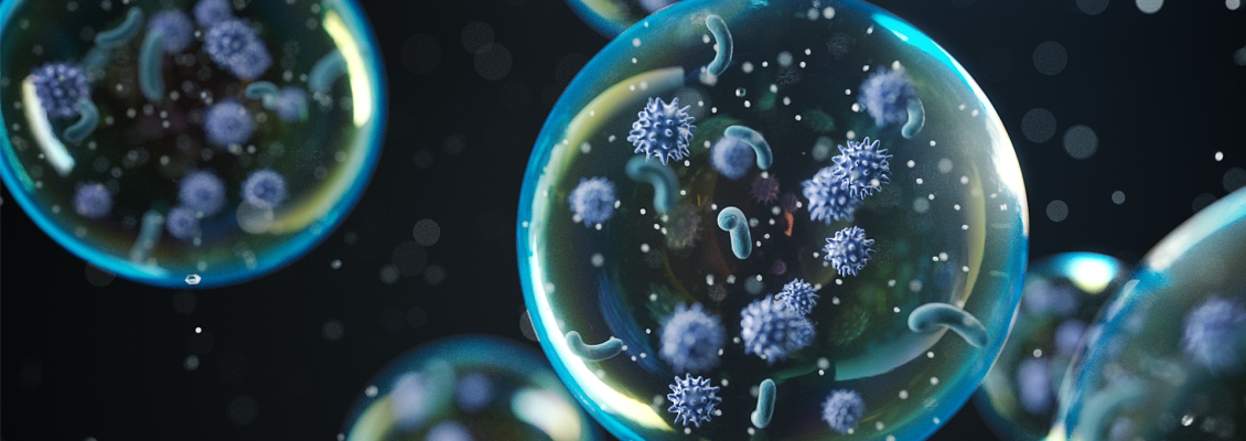 Luchtbevochtiging tegen verspreiding van bacteriën